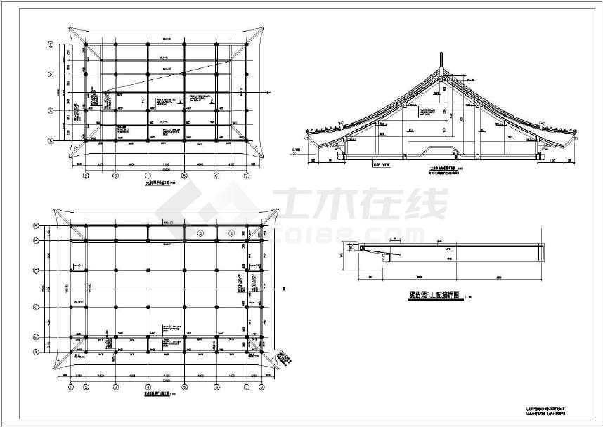 某庙宇结构施工图(含设计说明)