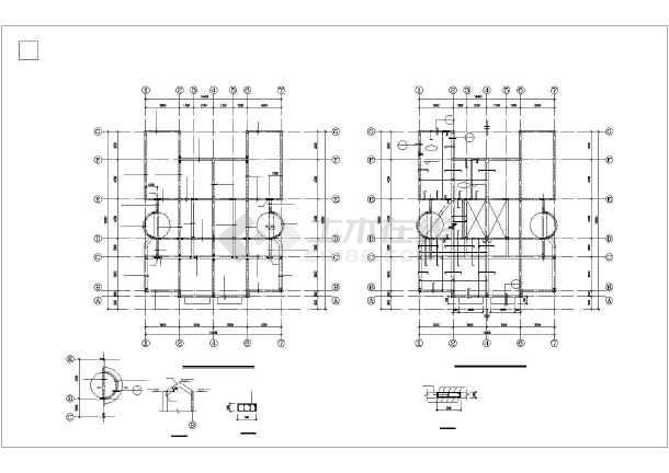 鞍山某3层框架别墅结构设计图