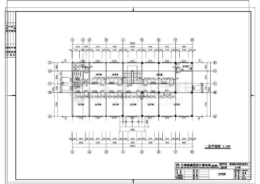 某地村委会办公楼建筑设计方案图