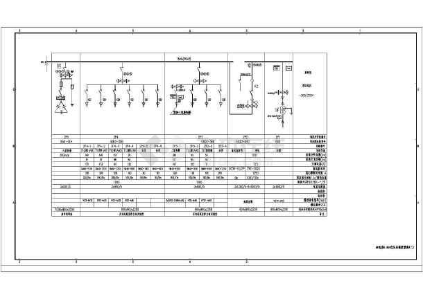典型配电房高低压电气系统图