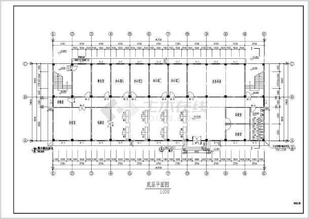 某地办公宿舍楼布置参考cad