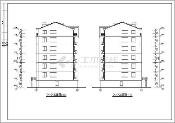 某地单元式多层住宅建筑设计图(共11张)