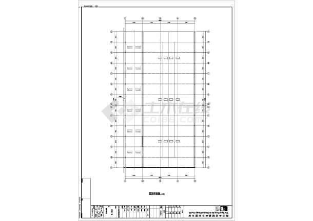 钢结构框架厂房施工图纸(含建筑结构,给排水)