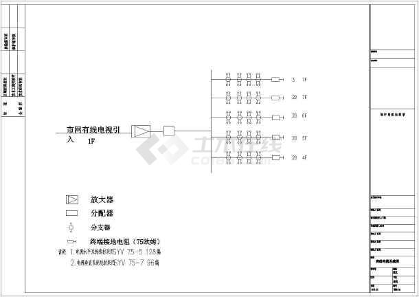 [海口]酒店装修弱电系统施工图纸