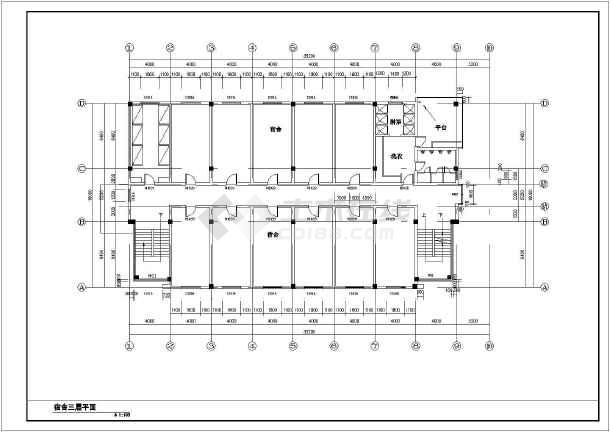 南方宿舍楼建筑设计图纸