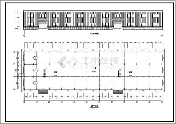 中型仓库建筑结构图