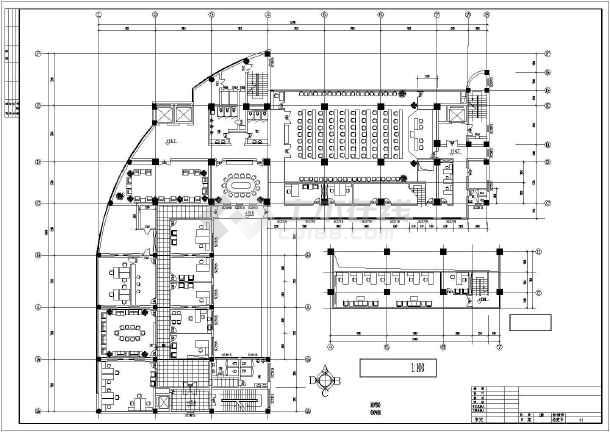 一省份电信办公楼建筑平面详图_办公综合体_土木在线