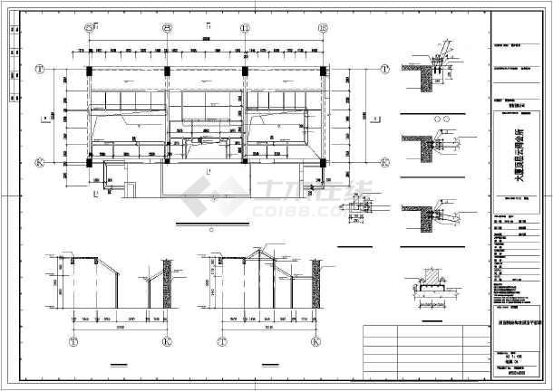 大厦顶层蓬莱会所钢结构施工图(含建筑施工图)