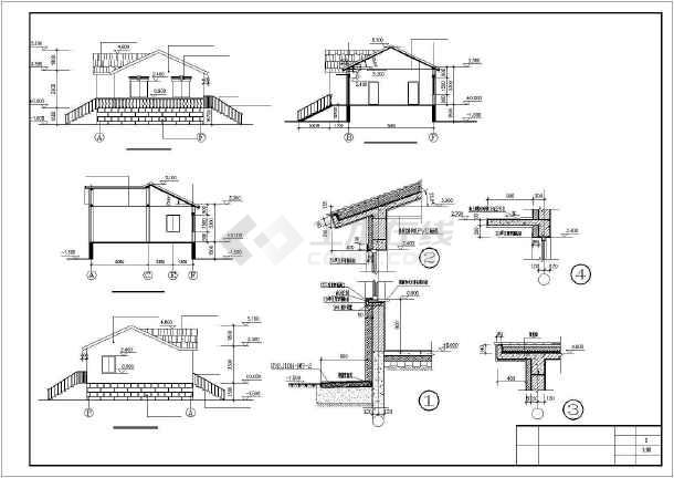 某132平方米砖混结构单层平房建筑施工图