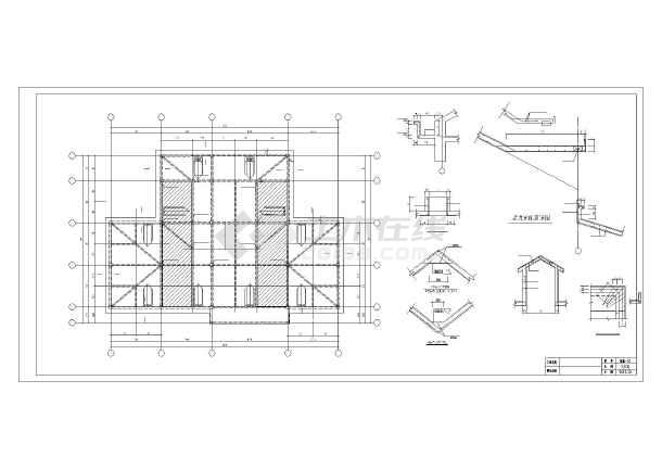 坡屋面带阁楼别墅全套施工图