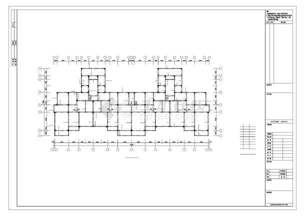 四层加阁楼异形柱框架结构住宅及变电室小区结构图(3栋)