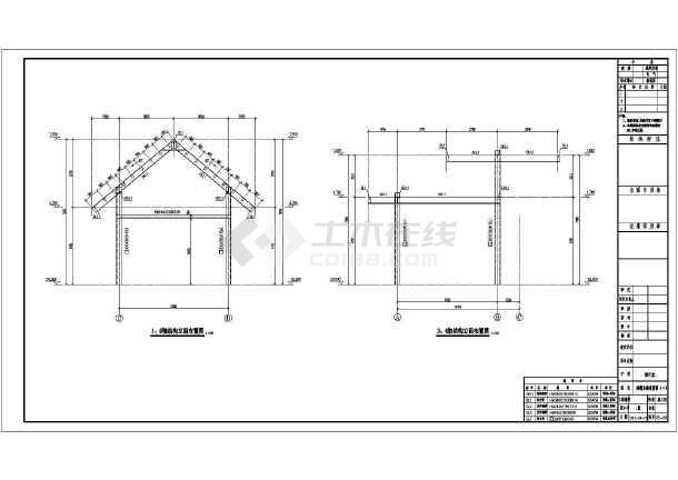 【海南]】独立基础钢框架婚礼堂结构施工图(8度抗震)