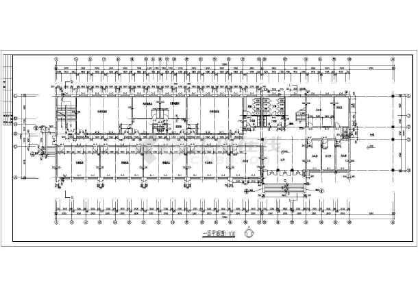 某4950平方米职业中专五层教学楼建筑设计方案图纸