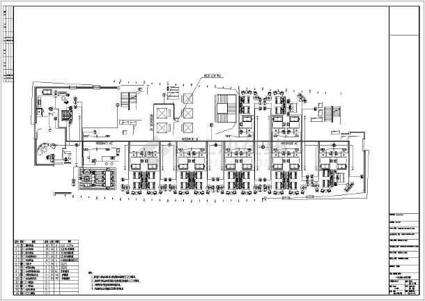 8㎡二十四层酒店综合布线系统电气图纸