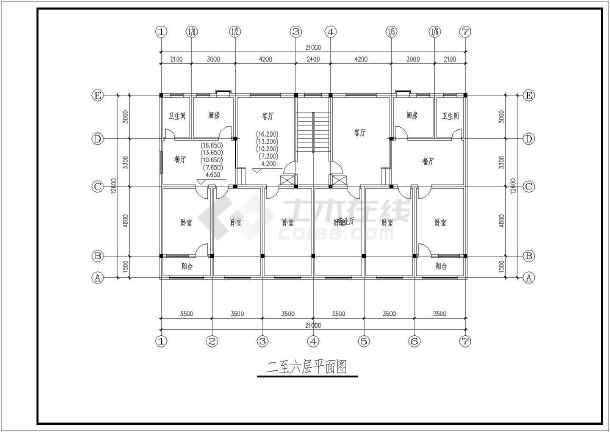 某底层框架住宅楼建筑结构设计施工图