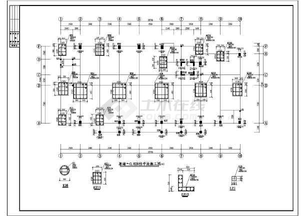 【舟山】某四层框架结构桩基础办案大楼结构施工图