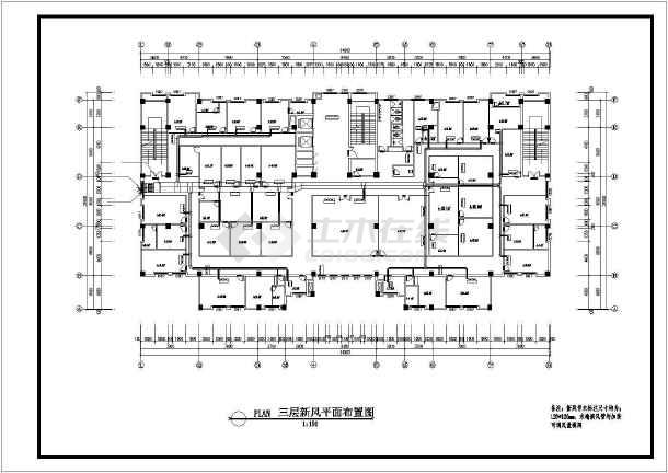 [重庆]多层办公楼集中空调系统设计施工图