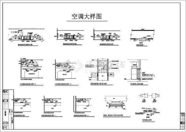 [江西]医院手术室净化工程设计施工图(洁净装饰医气电气)