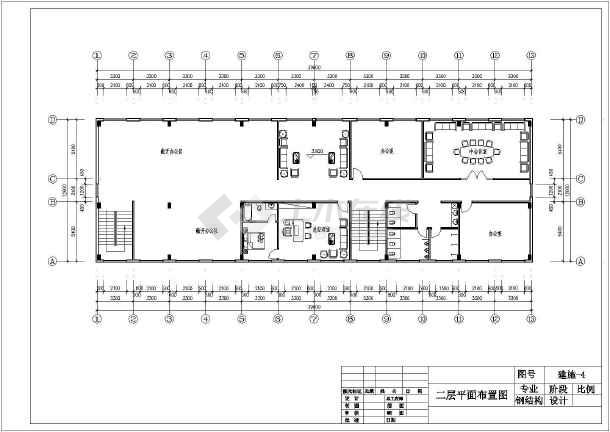 某三层钢结构办公楼建筑结构设计施工图纸