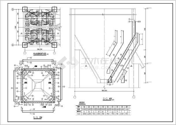 独立基础框架结构方形料仓建筑结构设计施工图