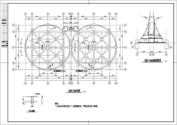 某原煤仓结构施工图桩基础