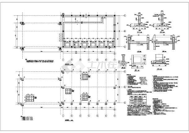 某工厂钢结构设计图(条形基础)