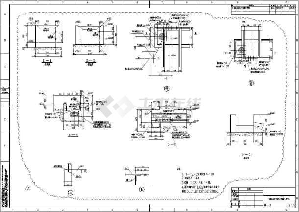 翻车机地上地下及地面设备基础全套图纸
