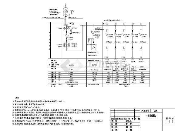 智能电容无功补偿gck配电柜原理图