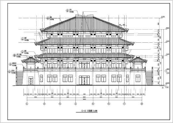 四层仿古建筑宫殿全套建筑结构施工图