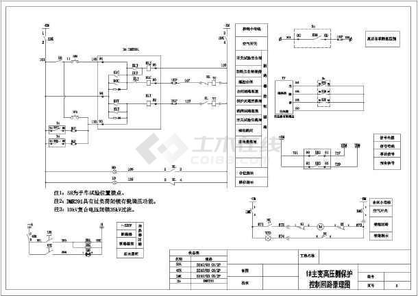 35kv变电站电气二次系统控制原理图