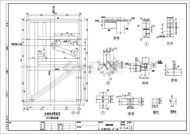 钢结构观光电梯设计图纸,共9张图