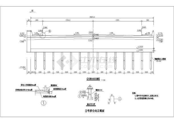 某跨径8米实心板小桥cad图