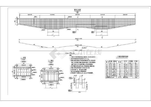 7-32米双箱单室双线简支箱梁站台桥施工图