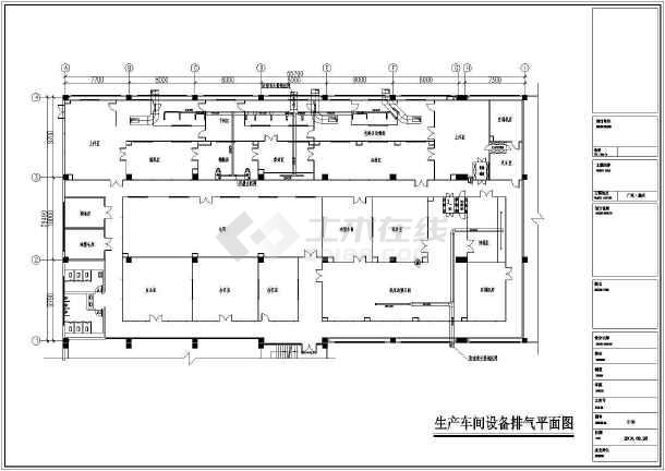 惠州某工厂洁净空调平面图(十万级)