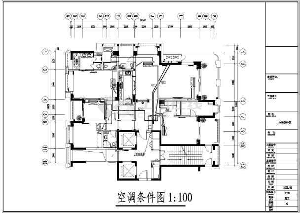 某单层住宅楼强电施工图共6张图纸