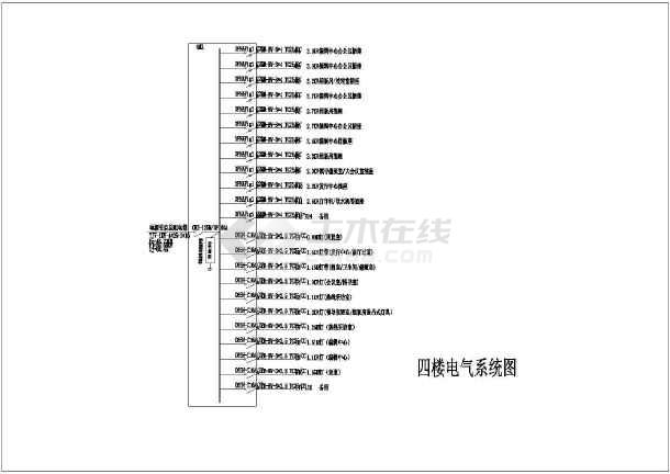 某六层办公楼强电系统图共17张图纸