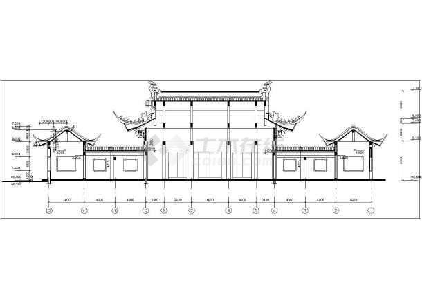 东王府殿古建成套施工cad图 - 土木在线