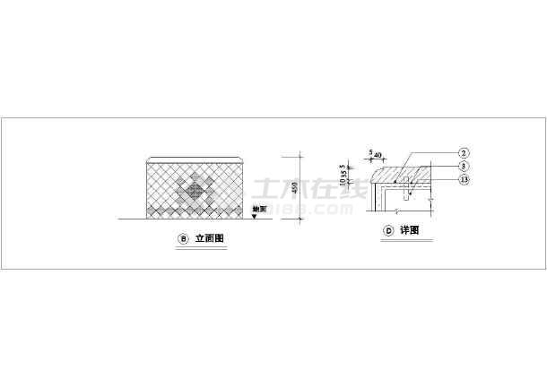 景墙施工做法cad图