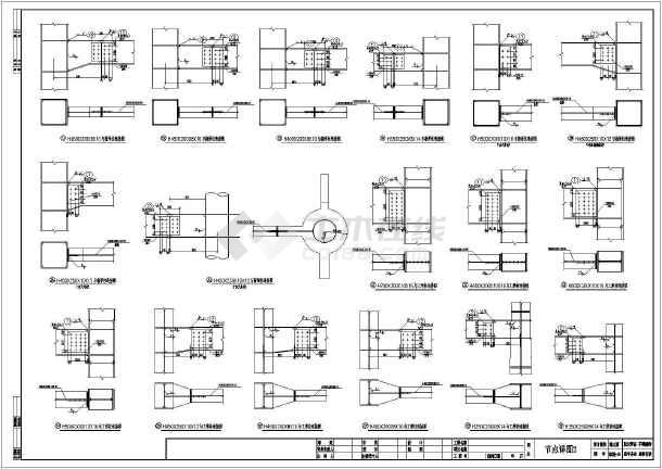 钢结构梁柱节点详图