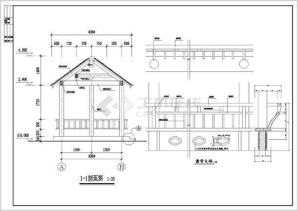 各式亭子cad详图