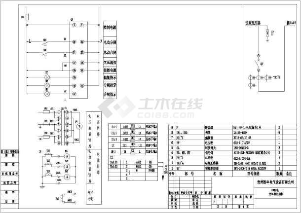 kyn28-12高压开关柜最全面的2次控制图