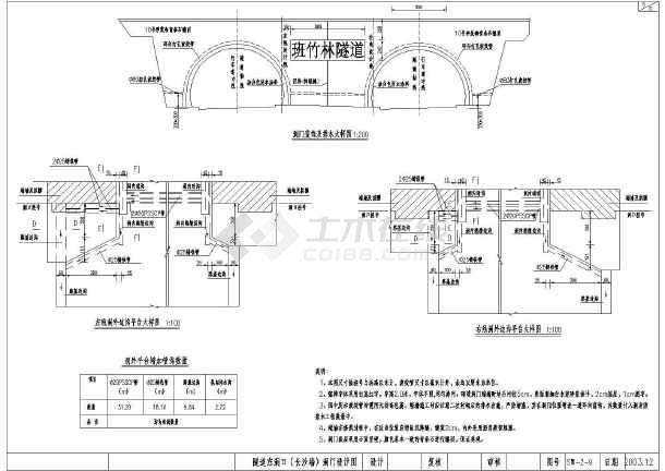 隧道工程洞门施工图设计(共20张图纸)