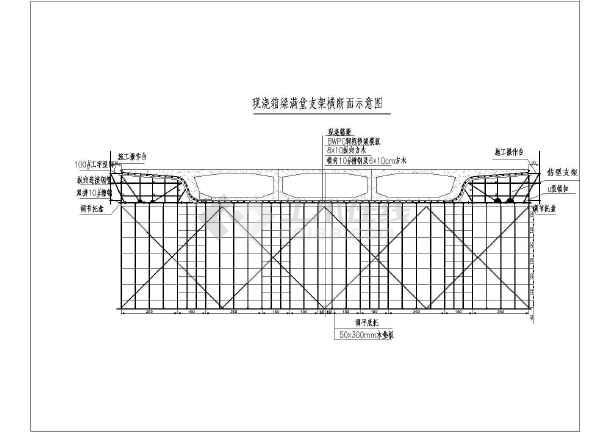 鲁班奖工程高架桥上部结构现浇箱梁施工方案附cad(梁式支架满堂支架)