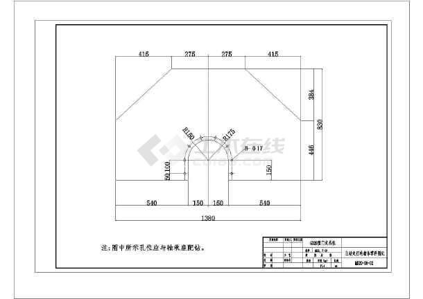 20t龙门吊机加工节点构造图20张