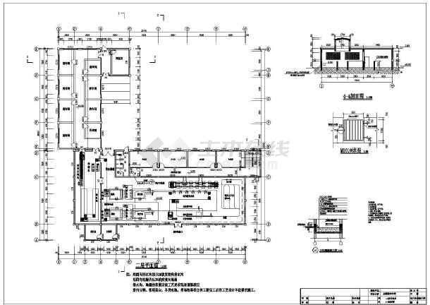 现代工艺生猪屠宰场车间建筑施工图