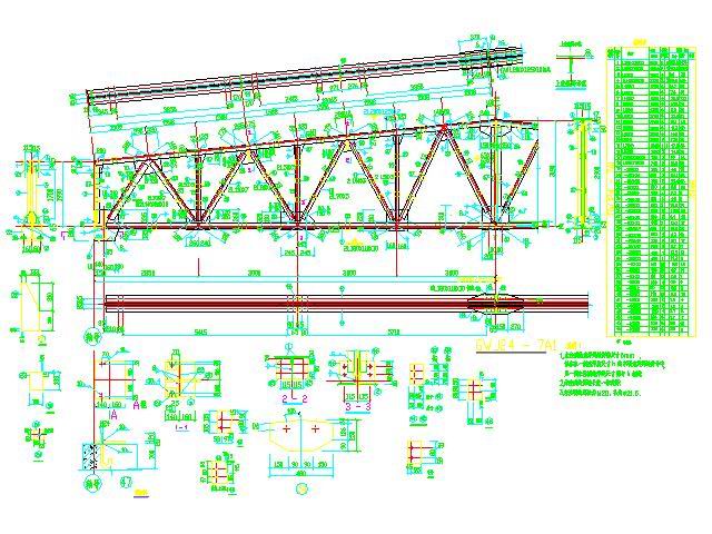 24米带站台的钢结构图纸 24米高52米跨度钢结构厂房 24米跨钢结构厂房