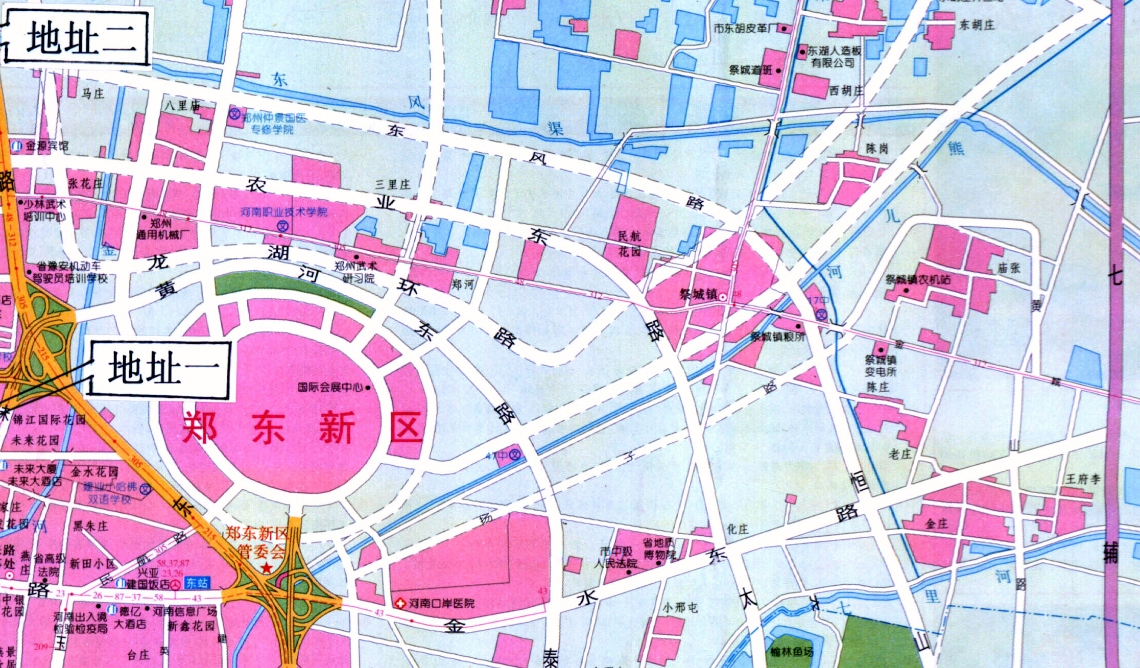 郑州新东区地图