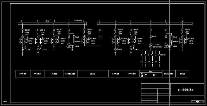 10kv主接线系统图