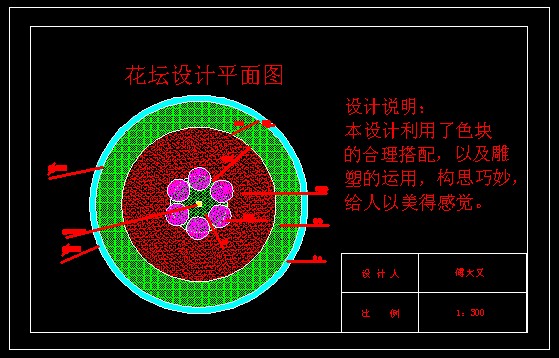 花坛设计图长方形花坛设计图圆形花坛