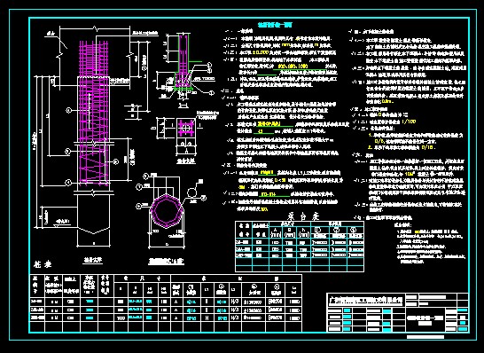 桩基设计统一说明及大样